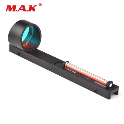 

1x25 Red Fiber Red Dot Sight Scope Holographic Sight Fit Shotgun Rib Rail Hunting Shooting