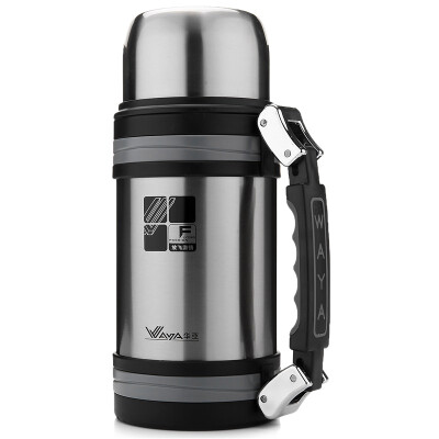 

Jingdong Supermarket] Huaya 2000ml 6 vacuum stainless steel outdoor sports travel wide mouth insulation pot HG6-2000