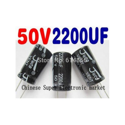 

20pcs 2200uF 50V 105Centigrade Radial Electrolytic Capacitor 16x30mm