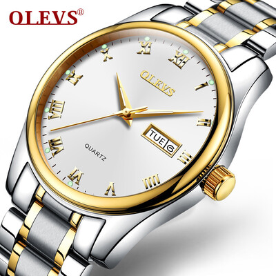 

OLEVS Brand Luxury Women Watch Женская мода Светящиеся кварцевые часы Повседневная леди Водонепроницаемая наручные часы из нержавеющей стали Часы