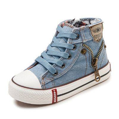 

Spring New Children Boys Shoes Canvas Middle Little Baby Ankle Shoes