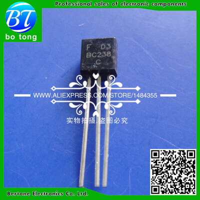 

20pcs free shipping BC238C BC238 TO-92 Bipolar Transistors - BJT NPN 25V 100mA