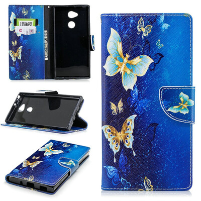 

BEFOSPEY Painting PU LeatherSoft TPU Card Slot Stand Wallet Case For Sony Xperia XA2 Ultra 60"2018
