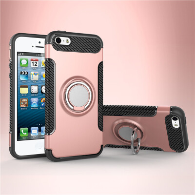 

Apple Iphone 55S5SE Armor Car Magnetic Suction Ring Bracket Silicon TPU Hard PC Phone Case