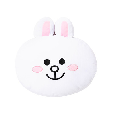 

LINE FRIENDS Kani rabbit face type cute pillow 30cm anime around cute fun sofa cushion
