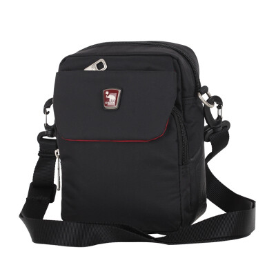 

[Jingdong supermarket] Aihua Shi (OIWAS) shoulder bag leisure Messenger bag men and women fashion shoulder bag outdoor sports travel bag 2922 black with red