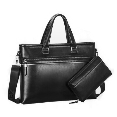 

New Fashion Genuine leather briefcase leather laptop bags for men Leisure shoulder bags business bag free shipping