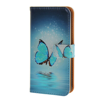 

MOONCASE Case for iPhone 5 / 5G / 5S Premium PU Leather Flip Wallet Style and Kickstand Design Case Cover / a08