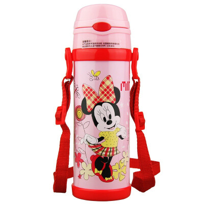 

[Jingdong Supermarket] Disney insulation Cup children's stainless steel straws insulation pots male and female students water cup 500ML Mickey Blue