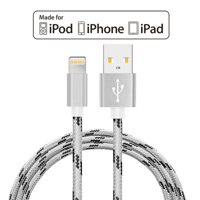 

MFI Lightning to USB Cable Pack Nylon Braided 8 pin Charging Cables 8pin USB Charger Cord for iPhone 77 Plus6S Plus5SiPad