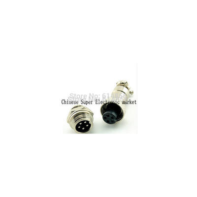 

5pair=10pcs 5 Pin 12mm Male & Female Wire Panel Connector kit GX12 Socket+Plug