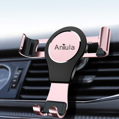 

Antula A01 car phone holder air outlet metal gravity bracket for 45-6 inch mobile phone car accessories bracket universal
