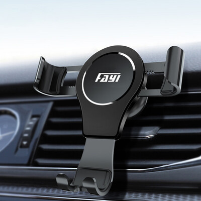 

Fayi M3 car phone holder aviation aluminum full metal gravity induction automatic clamping for 40-60 inch black