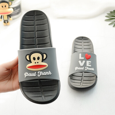 

PaulFrank big mouth monkey slippers couple models casual fashion outdoor sandals beach shoes men PF600 dark gray 42 suitable for wearing 41 yards