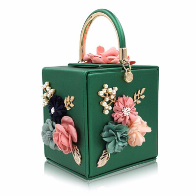 

Milisente Flower Women Handbag Wedding Clutch Ladies Evening Bag Blue Handbags Day Clutches