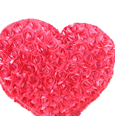 

Розовые цветы Heart Shaped Handmade Cushions for Decor Pillow cases