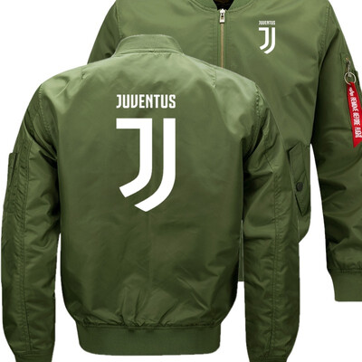 

Juventus JT Bomber Flight Flying Jacket Winter thicken Warm Zipper Men Jackets Anime Mens Casual Coat