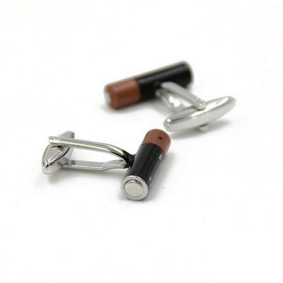 

Yoursfs® Copper with Gold Plated Dry Battery Style Cufflink Mens Fashion Jewelry
