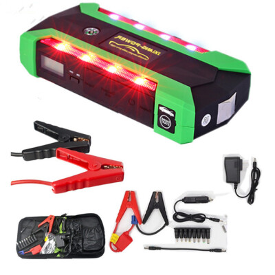 

20000mAh Автомобиль Jump Starter 600A Пиковая аккумуляторная батарея для ноутбука 12V Green Light Strip Автомобильное зарядное уст