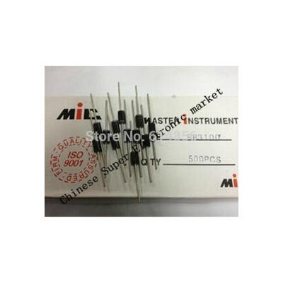 

50PCS SR3100 SR3100 SB3100 100V 3A 100V 3A DO-27 schottky diode