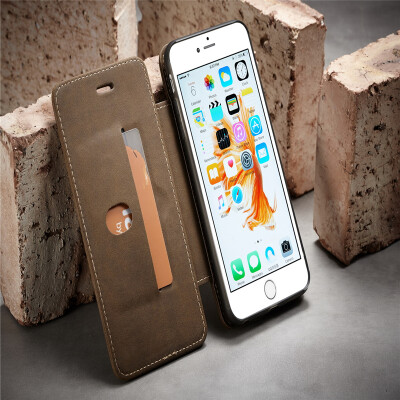 

Iphone 78X Luxury Leather Commerce Multi-function Wallet Card Clip Protection Stand Phone case