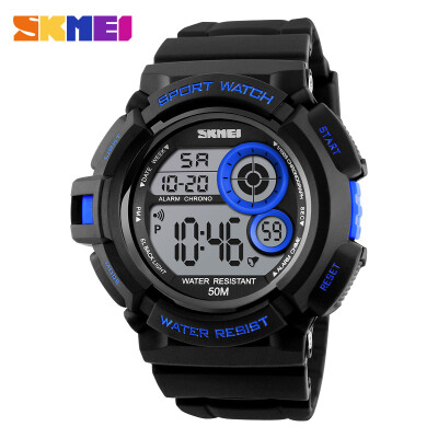 

SKMEI Brand 1222 Men Sport Digital Watch LED Display Outdoor Military Watches Shock Resistant Chronograph Alarm Clock Wristwatch