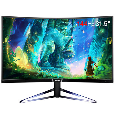 

Philips (PHILIPS) 31,5-дюймовая серия 2K / 1800R Surface 144Hz / FreeSync Ambilight Gaming E-sport Chicken Monitor 328M6FJMB