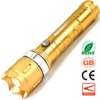 

Zoom LED Flashlight Car Charger Super Bright Outdoor LED Camping Portable Light Waterproof High Power 18650 Rechargeable