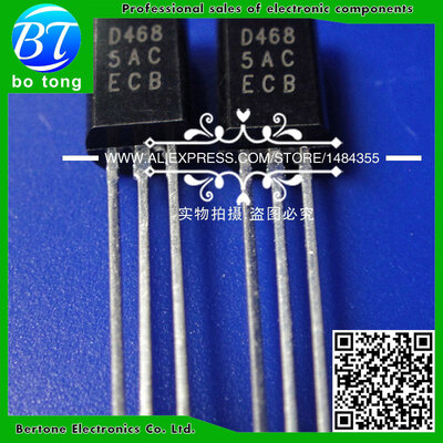 

Free shipping 10pcsbag 2SD468-C 2SD468 D468 Silicon NPN Epitaxial Transistor TO-92L Triode Transistor