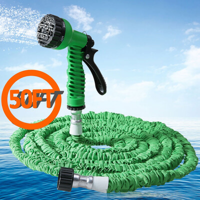 

50FT Expandable Garden Hose Pipe with 7 in 1 Spray Gun