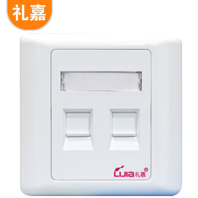 

Lijia LJIA LJ-1011A single-port panel a network cable telephone line socket telephone network TV computer information switch socket module panel type
