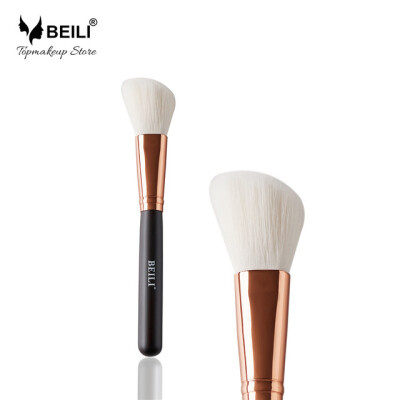 

BEILI Black rose golden 127 Natural white Goat Hair Synthetic Hair Blusher Powder Single Cosmetic Makeup Brushes