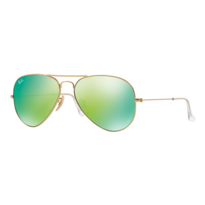 

RayBan Ray Ban Sunglasses Italy Import Pilot Series Men and Women Fashion Tomb Mirror Color Film Golden Frame Green Lens Mirror Sunglasses RB3025 112/19 62mm