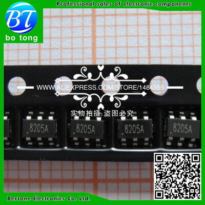 

Free shipping IC Chip 8205S 8205A lithium battery protection IC SOT23-6 100pcs lot
