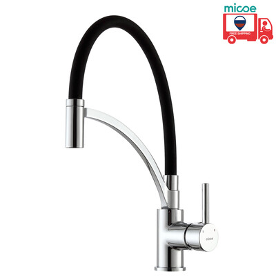 

Micoe Pre-Rinse Spray Kitchen Faucet с 360 ° поворотным носиком Одноручный кухонный кухонный смеситель для кухонной мойки H-HC102