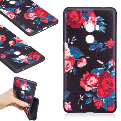 

BEFOSPEY Painting Relief Protective Soft TPU Case For Xiaomi Mi Mix 2599"2017