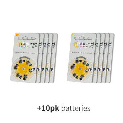 

Высокоэффективные долговременные 60PCS / 10-карточные батареи для слуховых аппаратов Zinc Air 10 / A10 для слуховых аппаратов