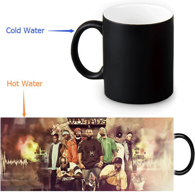 

Wu Tang Clan 350ml12oz Heat Reveal Mug Color Change Coffee Cup Sensitive Morphing Mugs Magic Mug Milk Tea Cups