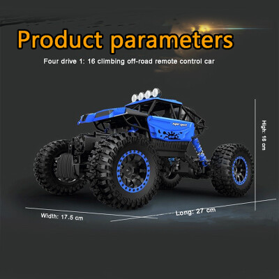 

2018 New Rc car 1:16 Rc 4Ch 4Wd Rc Big Foot Off Road Double Motors Free Shipping