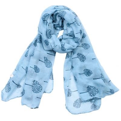 

Jeouly white scarves women Dandelion cachecol marcas ladies voile scarf sunscreen shawls blue hijab wraps Echarpes Foulard Femme