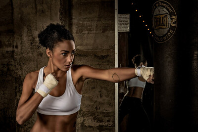 

girl boxing sports training YR222 living room home art decor fabric posters prints