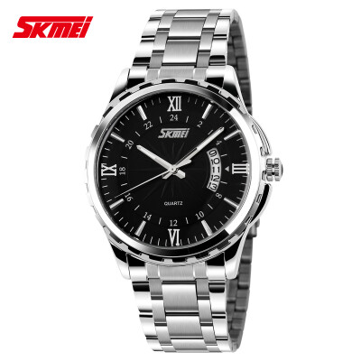 

men luxury brand Skmei quartz watch men full steel wristwatches dive 30m Fashion sport watch relogio masculino