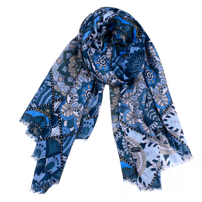 

Jeouly New Brand Women Ladies Fashion Color Цветочные доспехи с длинным шальным платьем с тасселем