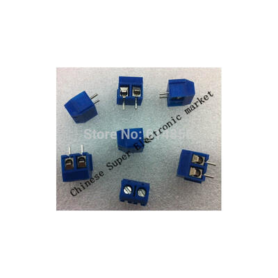 

100PCS 2 Pin Screw Terminal Block Connector 5mm Pitch
