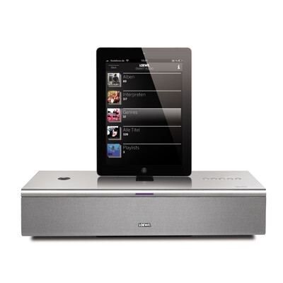

LOEWE SoundPort ID мини-алюминиевый Bluetooth-динамик Apple для зарядки док-станции для iPhone 6p / 5S iPad Air / mini Lightning Interface Black