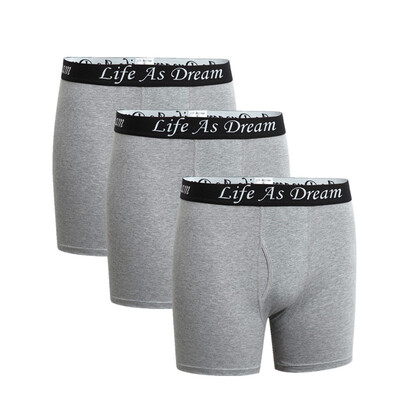 

3 Pack Mens Antimicrobial Cotton Underwear Performance Trunk Stretch Boxer Compression Fit Panties Home Underpants Asia Size