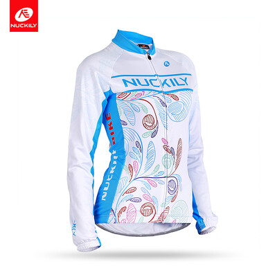 

NUCKILY Summer Ladies Cycle Clothes Traditional Design Long Sleeve Cycling Jersey GH003