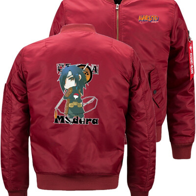 

MADARD One piece Anime LUffy Bomber Flight Flying Jacket Winter thicken Warm Zipper Men Jackets Anime Mens Casual Coat