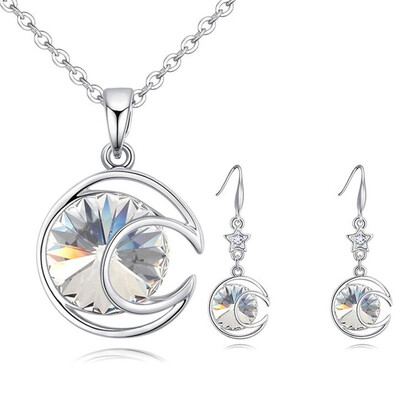 

Fashion Jewelry Sets High Quality Necklace Sets For Women Jewelry Crystals Unique Round Design
