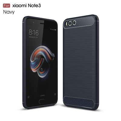 

For Xiaomi Note3 Carbon Fiber Phone Cases Soft Anti-Knock Cover For Xiaomi Note 3 case